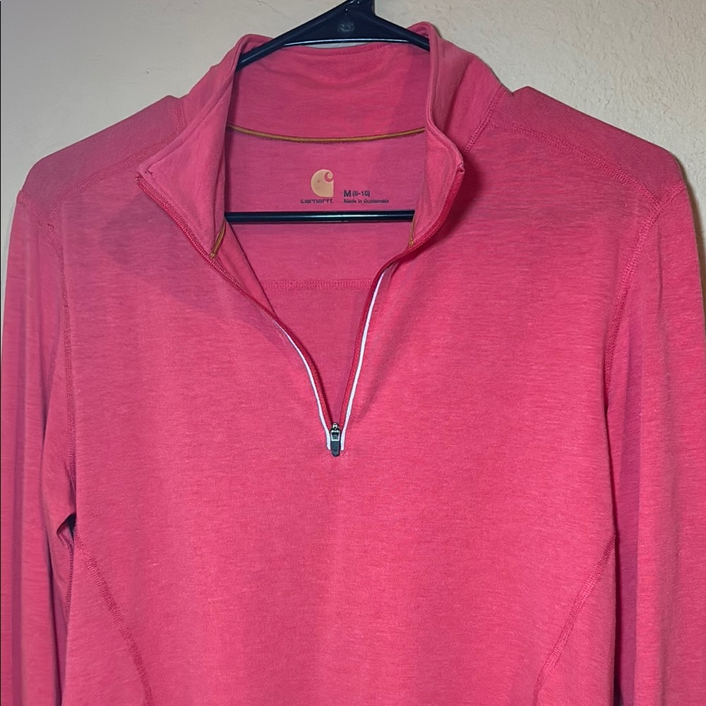 Carhartt Pink Quarter-Zip Pullover